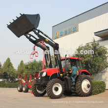 tractor de granja con cargador frontal